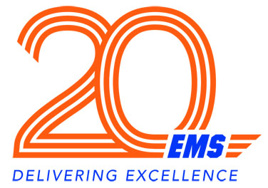 EMS 20th anniversary logo EMS 20th anniversary logo
