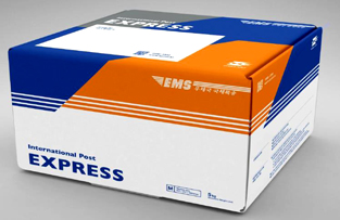 EMS branding prominent on Korea Post's new boxes