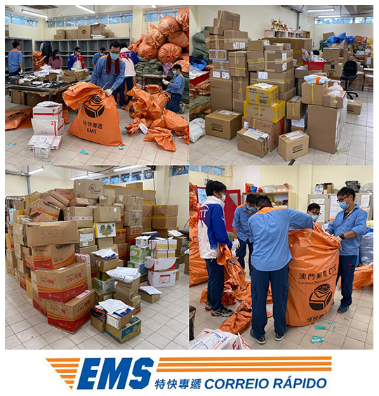 EMS Macao postal workers