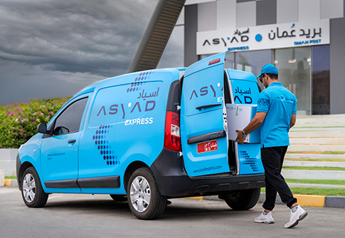 Delivery by Oman Post’s Asyad Express Company