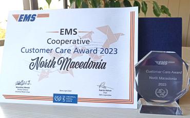 North Macedonia 2023 EMS Customer Care Award winner