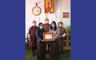 Bhutan 2019 EMS Customer Care Award winner