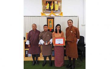 Bhutan 2020 EMS Customer Care Award winner