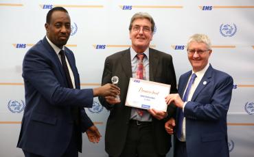 EMS Switzerland receiving their Bronze performance award