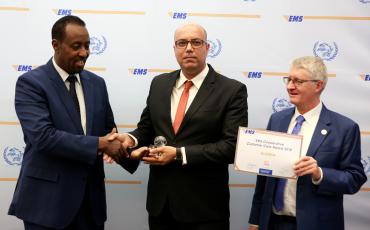 EMS Algeria receiving their CC award