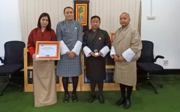Bhutan 2021 EMS Customer Care Award winner