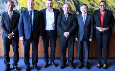 CEOs: left to right Madagascar, Gibraltar, Greece, Brazil, China, Cayman Islands