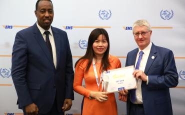 EMS Viet Nam receiving their Gold performance award