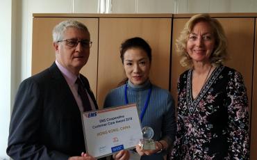 EMS Hong Kong receiving their CC award