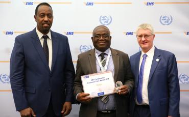 EMS Togo receiving their CC award
