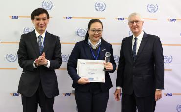 EMS Vietnam receiving their Silver performance award