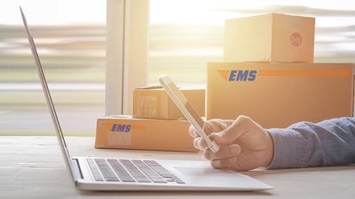 EMS packages and online shopper