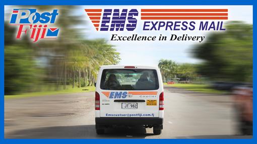 EMS Fiji delivery van
