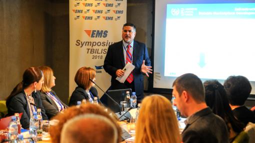 Participants at the EMS European symposium