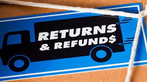 Returns and refunds label